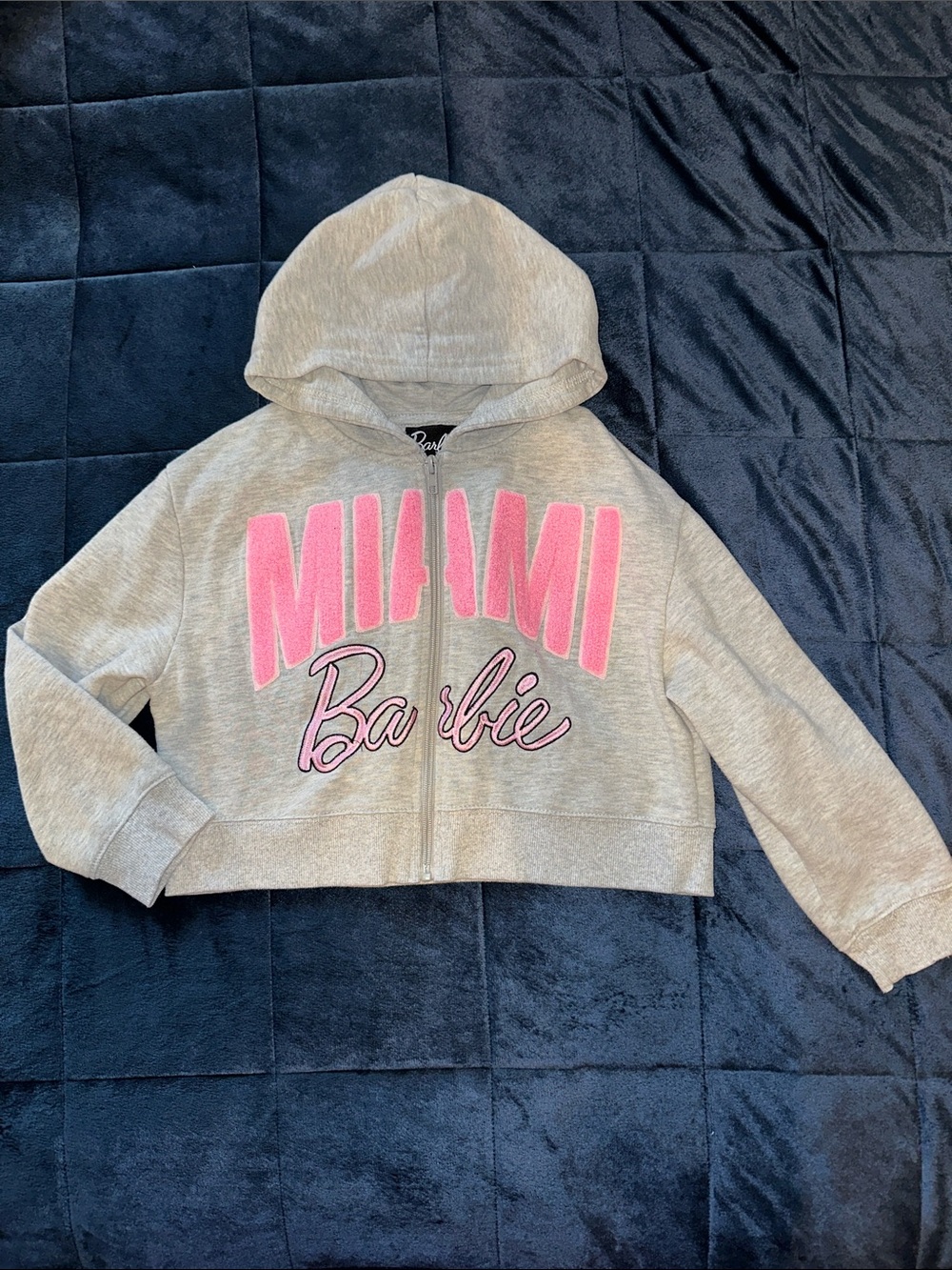 Barbie Cropped Hoodie - Girls 8 - Miami - Barbie car